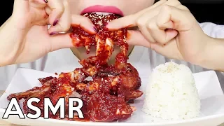 ASMR Spicy Raw Crabs (Yangnyeom Gejang) Eating Sounds 양념게장 리얼사운드 먹방