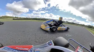 360 degree onboard camera for the first time in kart programme... Amazing! UKC Rd 3, Snr Rotax Final