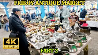 ISTANBUL WALKING TOUR IN FERIKOY ANTİQUE MARKET  AND ENJOY ANTIQUE OBJECTS,  PART 2 , 4K HDR 2024