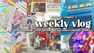 🧁 s2 ; chapter 5 # weekly vlog | ikea shopping + food, jjk manga, yae miko's banner, and more ! 🌸