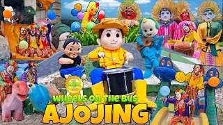 ONDEL ONDEL DAN BADUT LUCU JOGET AJOJING 💞 COCOMELON SONG LYRICS WHEELS ON THE BUS ‼️