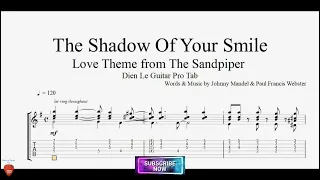 The Shadow Of Your Smile with Guitar Tutorial FREE TABs