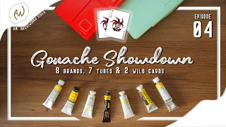 Gouache Comparison | 8 Brands | Gouache GIVEAWAY | Ep04