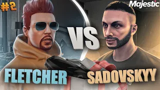 БИТВА НОВОГОДНИХ ПОДАРКОВ СО СКАМОМ - SADOVSKYY vs FLETCHER на MAJESTIC RP GTA 5