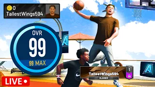 I UNLOCKED 99 OVERALL with 0 VC on NBA 2K22 (PART 5.5)! (LIVE STREAM) STAGE 2S BEST GUARD BUILD