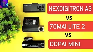 Which is the BEST FULL HD Dashcam? DDPAI MINI vs NEXDIGITRON A3 vs 70MAI LITE 2 | TravelTECH