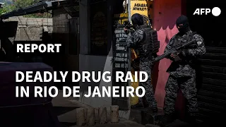 At least 25 killed in police drug raid in Rio favela | AFP