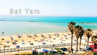 Israel. Bat Yam. 4K. Walking Tour