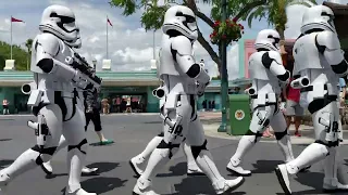 Storm Troopers on patrol #disney #hollywoodstudios #starwars #stormtrooper #shorts