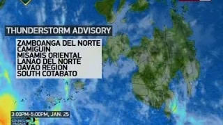Weather update as of 4:24 p.m. (January 25, 2017)