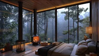 🎧 Experience a Heavy Rainy Night in the Forest| Relaxing Rain Sounds for Deep Sleep Now