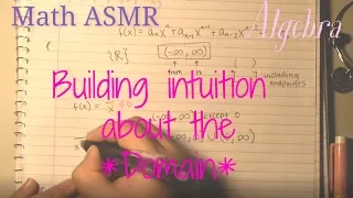 Math ASMR | Algebra | Intro to Domain of a Function