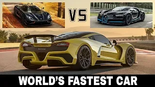 Top 10 Fastest Cars in the World | Chiron Vs Agera RS vs Venom F5