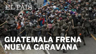 CARAVANA MIGRANTES | La caravana es frenada por el ejército  en Guatemala, México blinda su frontera