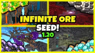 INFINITE DIAMONDS SEED!! In Minecraft Bedrock 1.20!