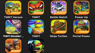 ALL TMNT MOBILE: Shredder's Revenge,Brothers Unite,Splintered Fate,Portal Power,Half-Shell Heroes