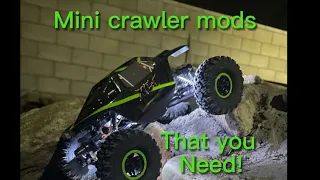 Axial AX24 first mods! Brass upgrades for the mini crawler!