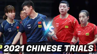 Xu Xin/Liu Shiwen vs Zhou Yu/Chen Xingtong ​| 2021 Chinese Trials (1/4)