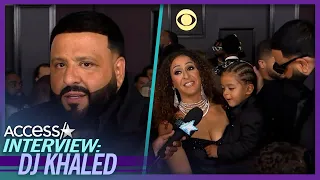 DJ Khaled's Kids Crash His 2023 Grammys Intv