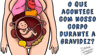 O que acontece com nosso corpo durante a gravidez? 🤰 Draw My Life Português