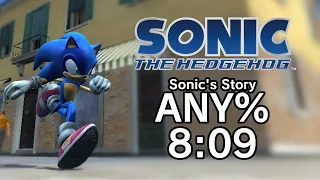 (Former WR) Sonic '06 - Sonic's Story Any% Speedrun in 8:09.968 (14:08 RTA)