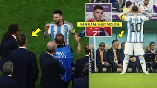 😡Messi vs Van Gaal Fight | Messi Celebration in Front of Van Gaal!