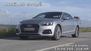 Audi A5 coupe 3.0 TDI (218 HP) acceleration: 0-100 km/h :: [1001cars]