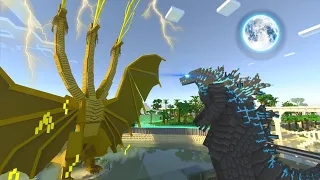 Ghidorah king kong Godzilla jurassic world map minecraft - MMCRAFT TV