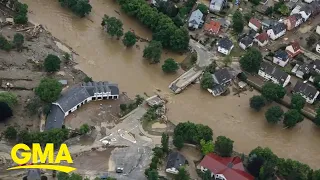 Race to find survivors after deadly flood disaster in Europe l GMA