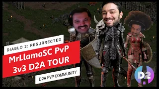 D2R PVP - MrLlama tries out D2 Arena! 3v3 Tournament !