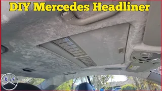 Sagging Headliner? Remove it & Replace the Fabric: Mercedes Benz W209