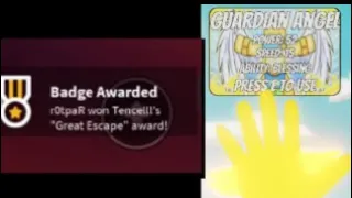 “Great Escape” Badge and “Guardian Angel” Glove! (Slap Battles)
