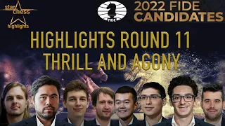 2022 FIDE Candidates Firouzja vs. Nepomniatchi; Caruana vs. Ding | Round 11 Highlights