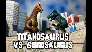 Titanosaurus vs Gorosaurus Stop Motion Movie