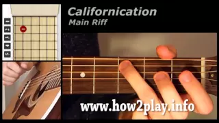 Californication Guitar Lesson | How to play californication