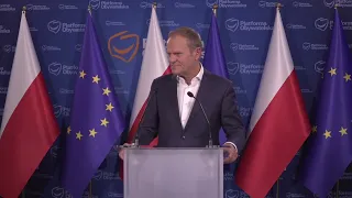 Konferencja prasowa Donalda Tuska - pytania dziennikarzy