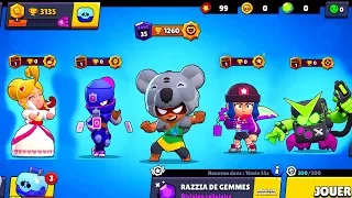 on joue TOUS LES NOUVEAUX SKINS avec AXAEL sur Brawl Stars Mise à jour Janvier 2020