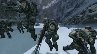 Halo Combat Evolved Anniversary 60 Marines Assault on The Control Room
