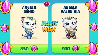 Talking Tom Gold Run Magic Wish event Genie Angela vs Valkyrie Angela vs Roy Raccoon Gameplay