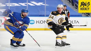 Boston Bruins Jack Ahcan Makes NHL Debut Against Buffalo Sabres