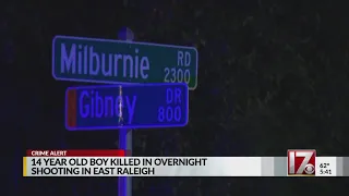 14-year-old boy shot to death at Raleigh apartment complex, police say