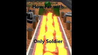 How far can you go with only Soldiers and farms in Tower Battles