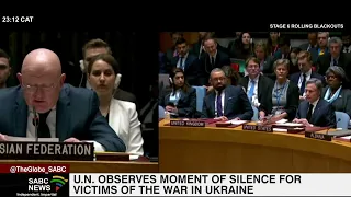UN observes moment of silence for war victims in Ukraine