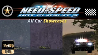 NFS: Hot Pursuit 2 - All Car Showcases (1440p 60fps)