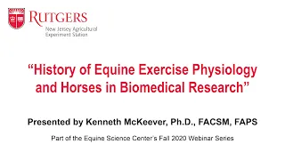 “History of Equine Exercise Physiology and Horses in Biomedical Research”