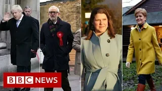 General election 2019: Political party leaders go to the polls - BBC News