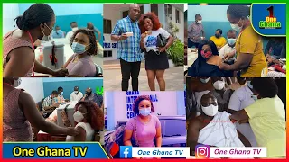 Nana Ama Mcbrown, Nana Aba, Afia Schwar, Otumfour and other celebs take their C0V19 Vαcc!ne