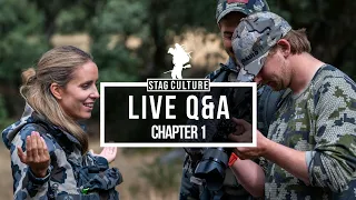 LIVE  Q&A CHAPTER 1 - STAG CULTURE - GIVEAWAY 1 WINNER ANNOUCED - BOWHUNTING QUESTIONS ANSWERED