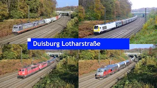 Treinverkeer in Duisburg Lotharstraße // Traintraffic in Duisburg Lotharstraße [4K]