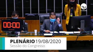 Sessão do CN - Câmara derruba veto a medidas de proteção em territórios indígenas - 19/08/20 10:00